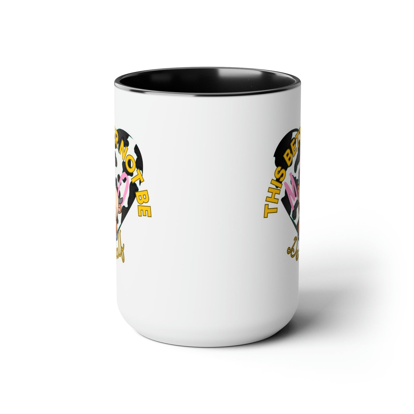 Two-Tone Coffee Mugs, 15oz