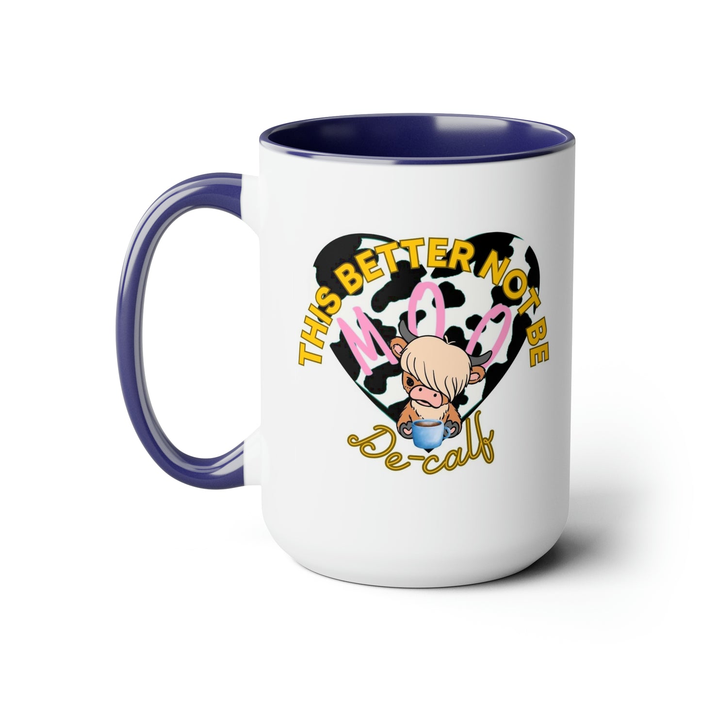 Two-Tone Coffee Mugs, 15oz